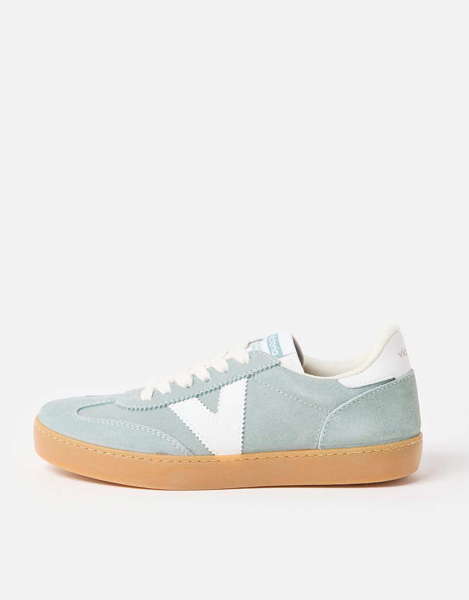 Victoria Berlin Sage Green Suede Trainers